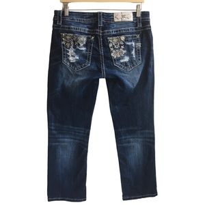 Miss Me Mid Rise Cropped Denim Jeans Size 29